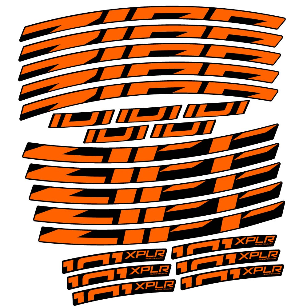 Stickers Zipp 101 XPLR compatibles Autocollants roues Route
