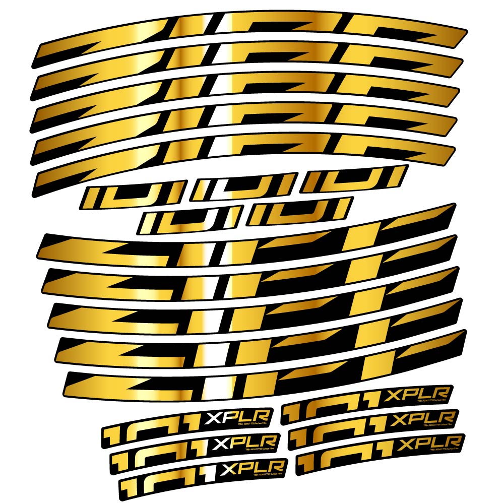 Stickers Zipp 101 XPLR compatibles Autocollants roues Route