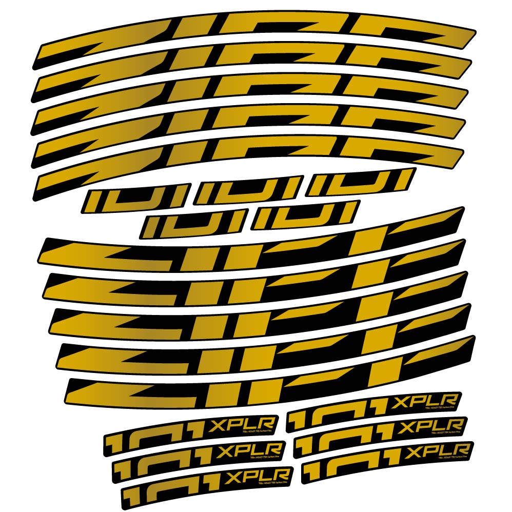 Stickers Zipp 101 XPLR compatibles Autocollants roues Route