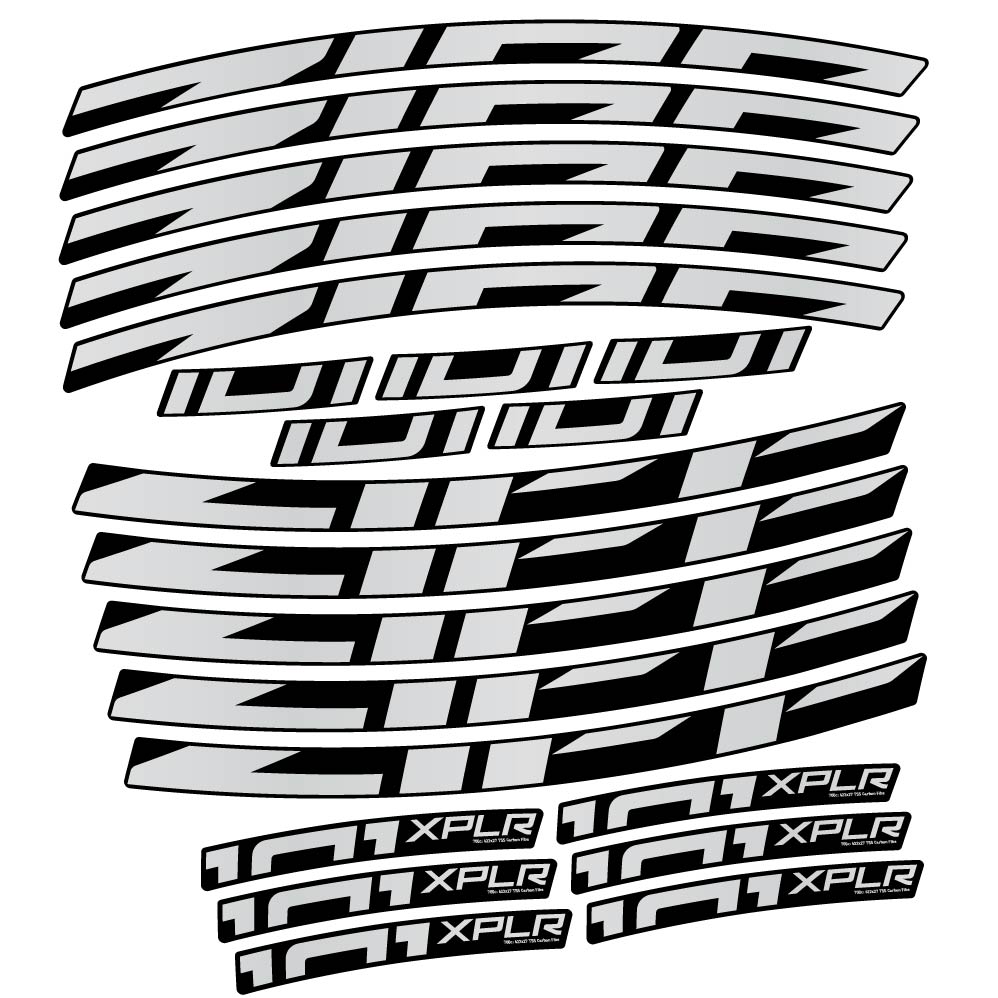 Stickers Zipp 101 XPLR compatibles Autocollants roues Route