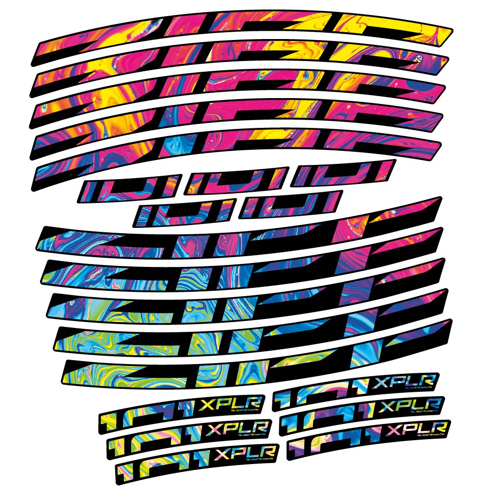 Stickers Zipp 101 XPLR compatibles Autocollants roues Route