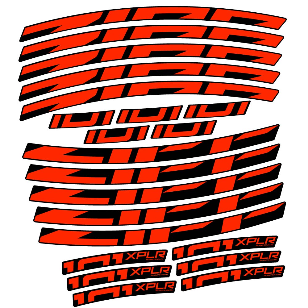 Stickers Zipp 101 XPLR compatibles Autocollants roues Route