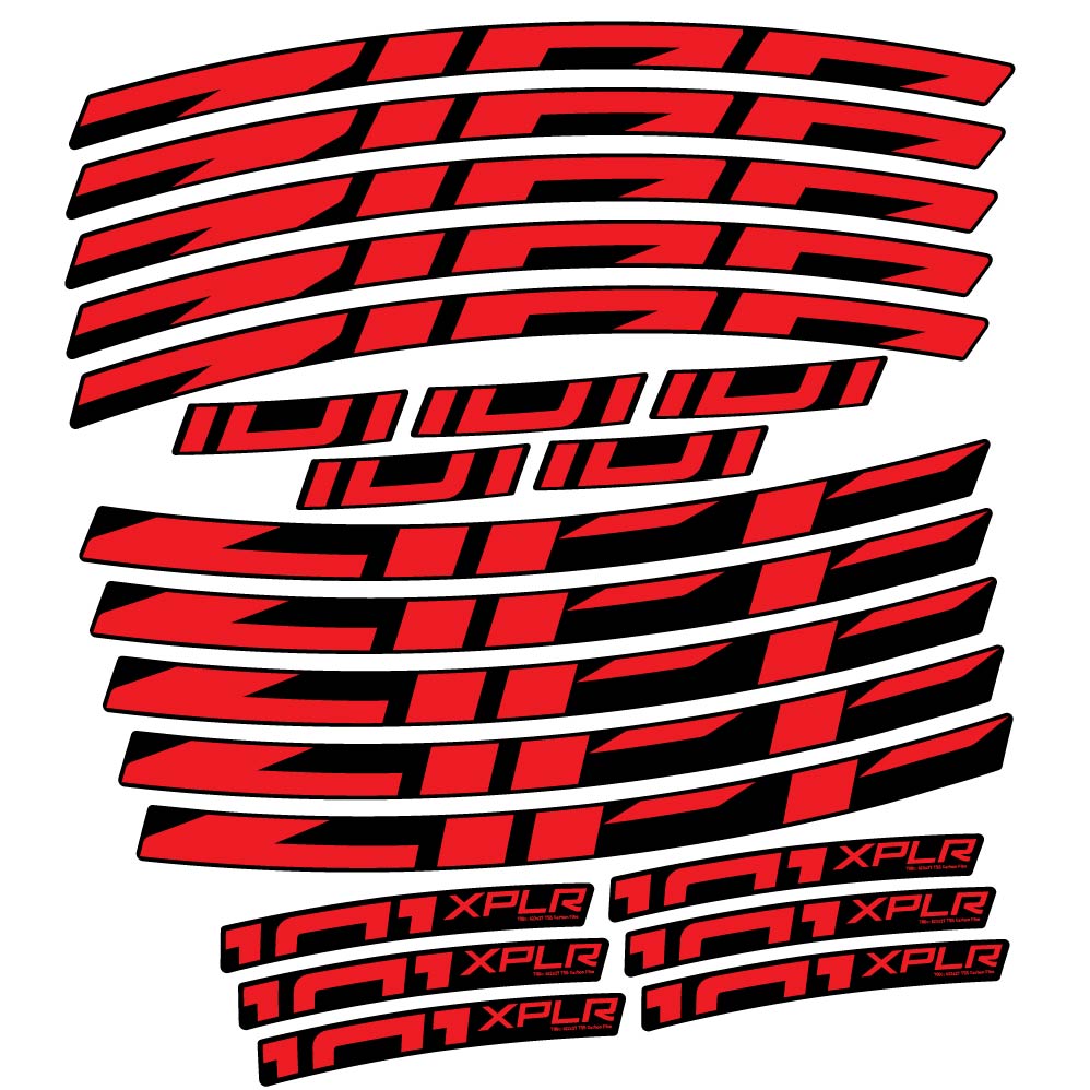 Stickers Zipp 101 XPLR compatibles Autocollants roues Route