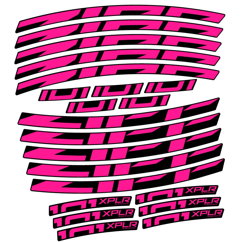 Stickers Zipp 101 XPLR compatibles Autocollants roues Route