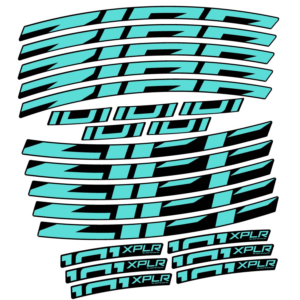 Stickers Zipp 101 XPLR compatibles Autocollants roues Route