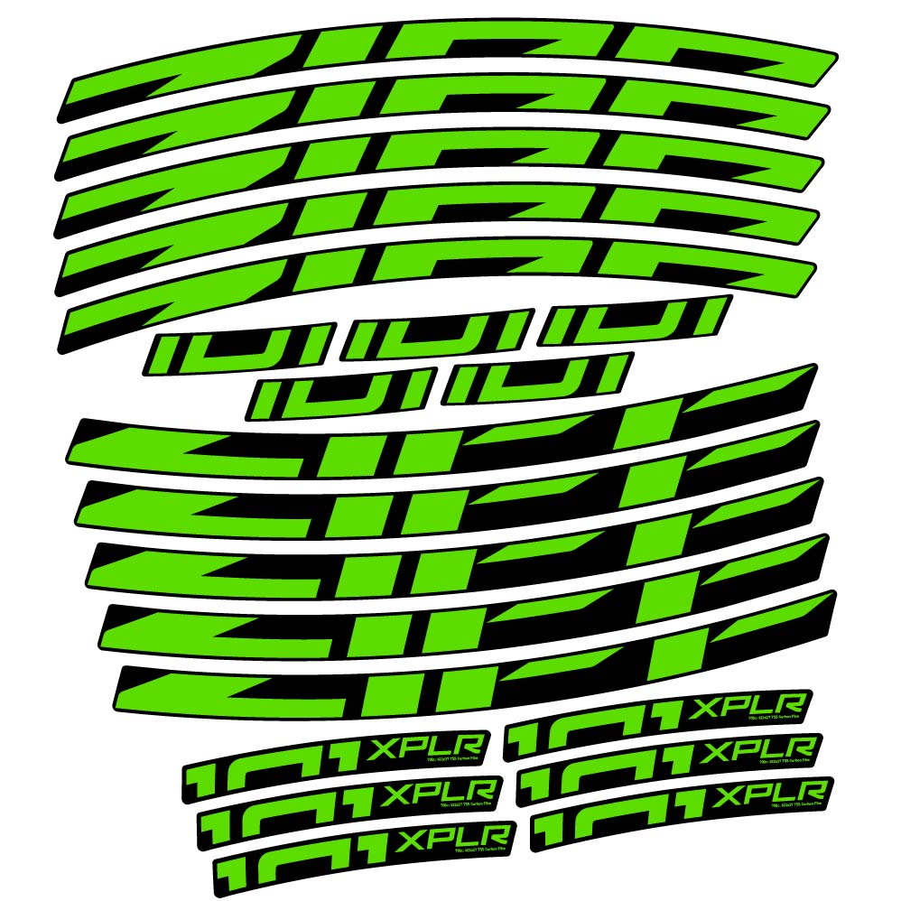Stickers Zipp 101 XPLR compatibles Autocollants roues Route
