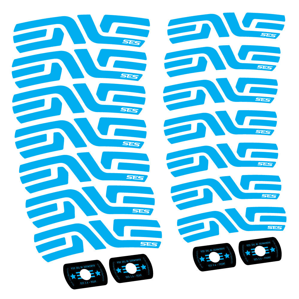 Stickers Enve SES 3.4 20162020 Track, Route 20+24mm compatibles Autocollants roues Route 20"