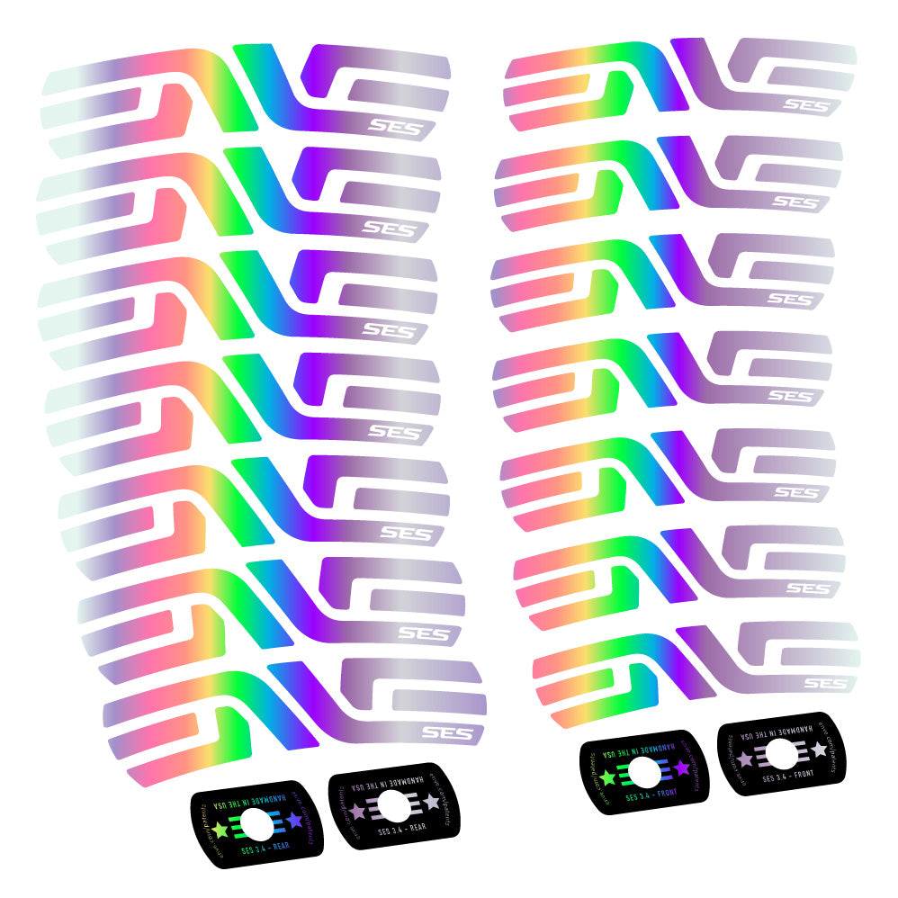 Stickers Enve SES 3.4 20162020 Track, Route 20+24mm compatibles Autocollants roues Route 20"