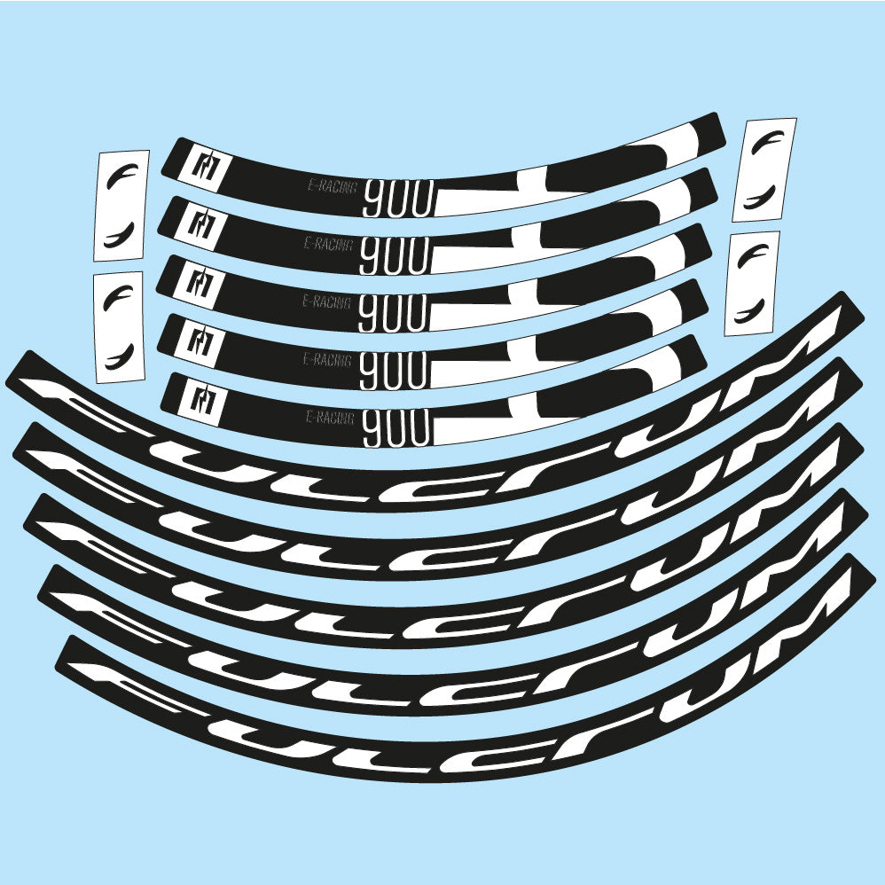 Stickers Fulcrum Racing 900 compatibles - Autocollants roue vélo route