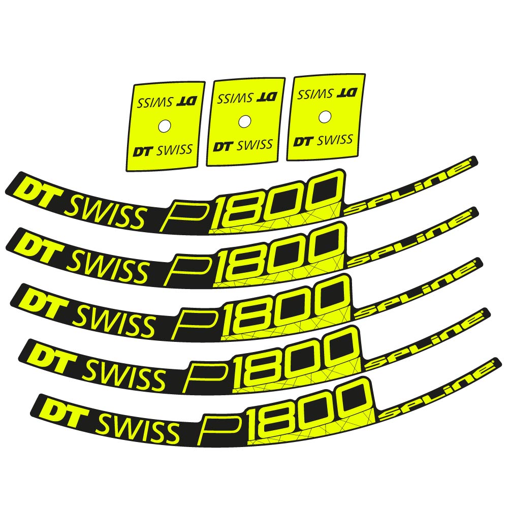Stickers DT Swiss P1800 32 Disc compatibles Autocollants roues Route