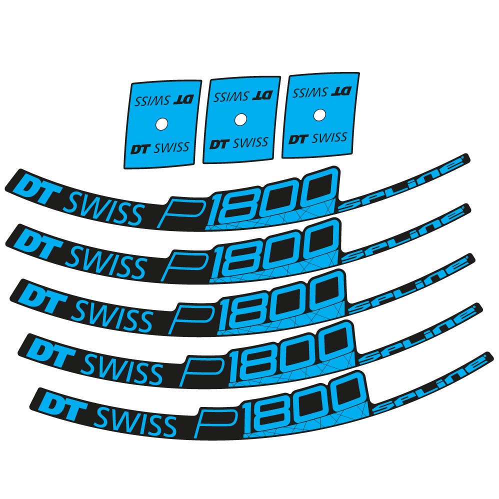 Stickers DT Swiss P1800 32 Disc compatibles Autocollants roues Route
