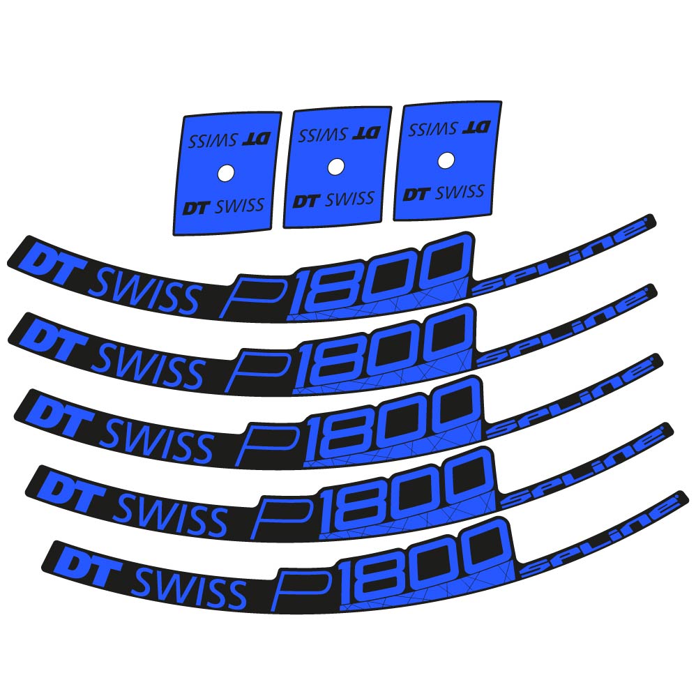 Stickers DT Swiss P1800 32 Disc compatibles Autocollants roues Route