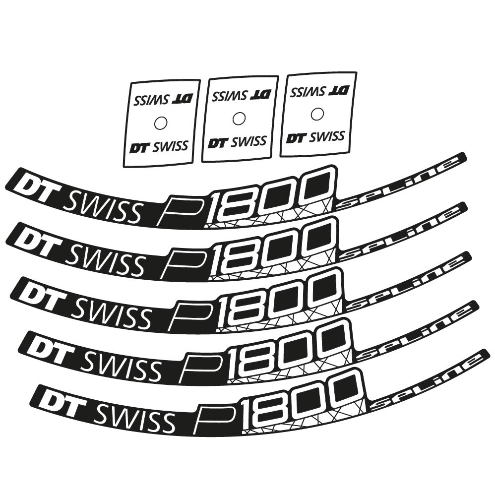 Stickers DT Swiss P1800 32 Disc compatibles Autocollants roues Route