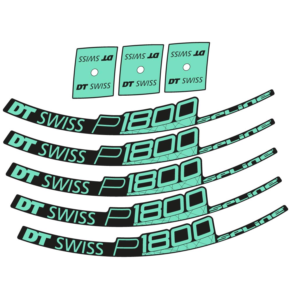 Stickers DT Swiss P1800 32 Disc compatibles Autocollants roues Route