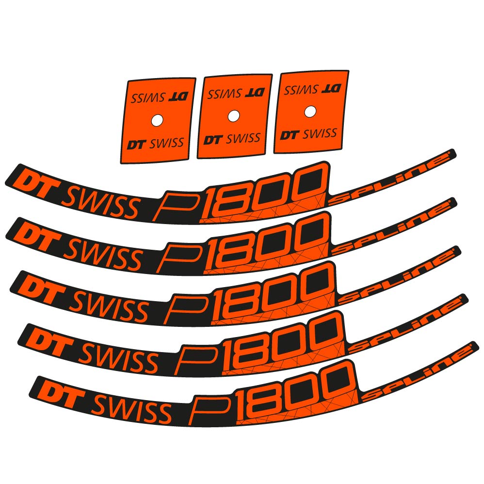 Stickers DT Swiss P1800 32 Disc compatibles Autocollants roues Route
