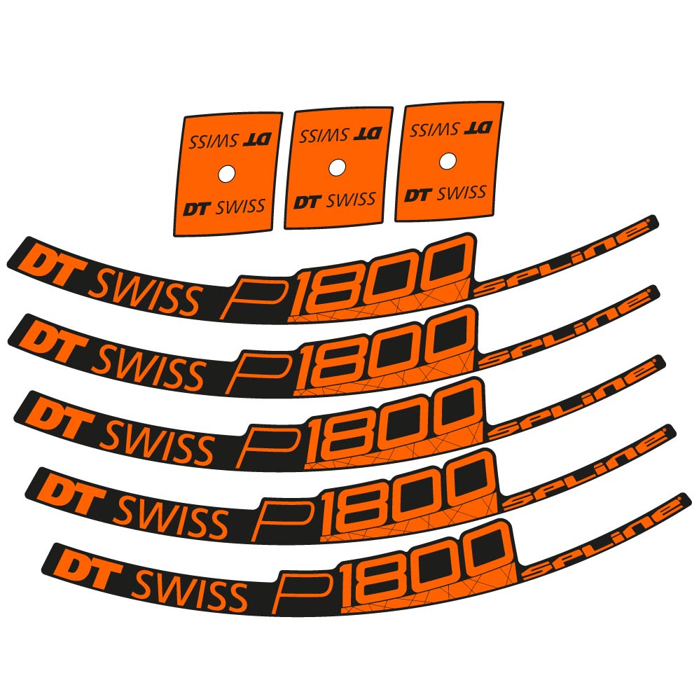 Stickers DT Swiss P1800 32 Disc compatibles Autocollants roues Route