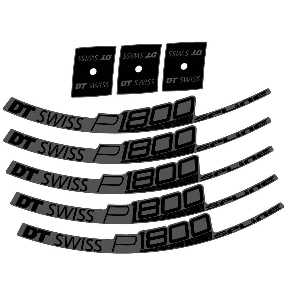 Stickers DT Swiss P1800 32 Disc compatibles Autocollants roues Route