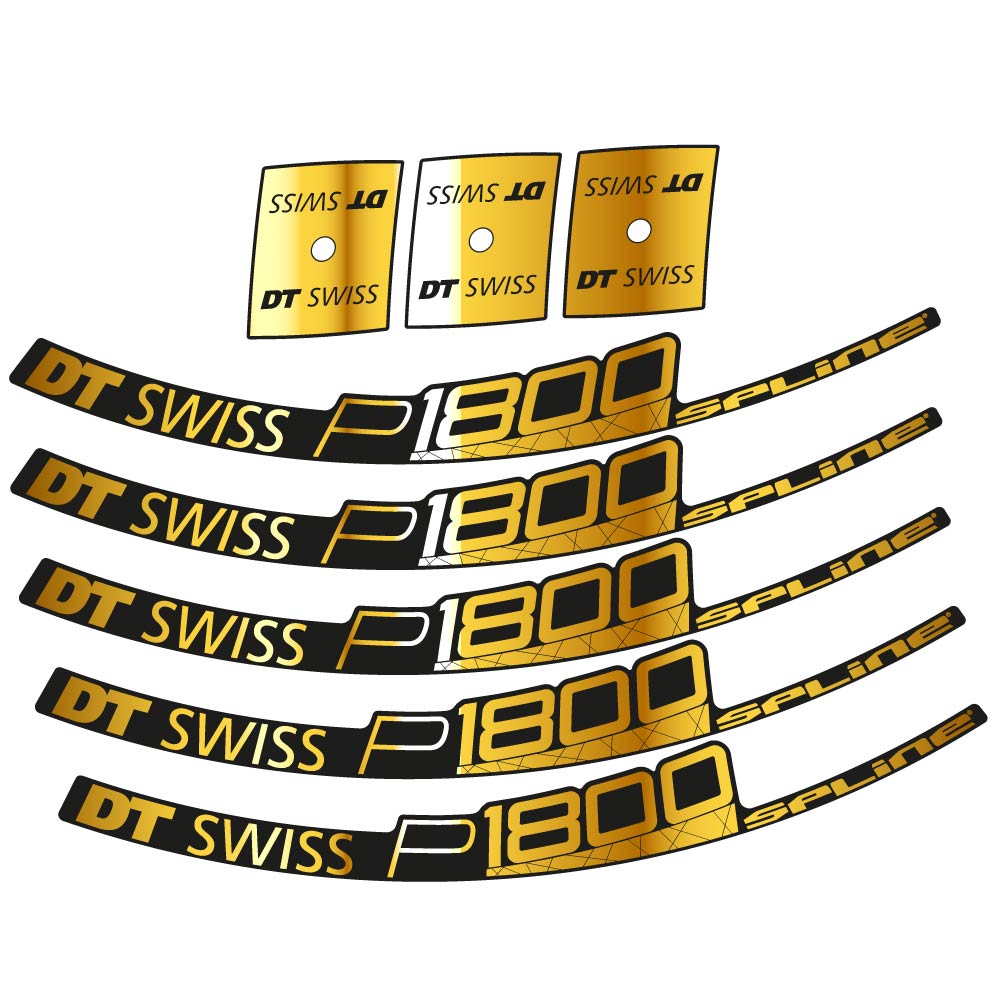 Stickers DT Swiss P1800 32 Disc compatibles Autocollants roues Route