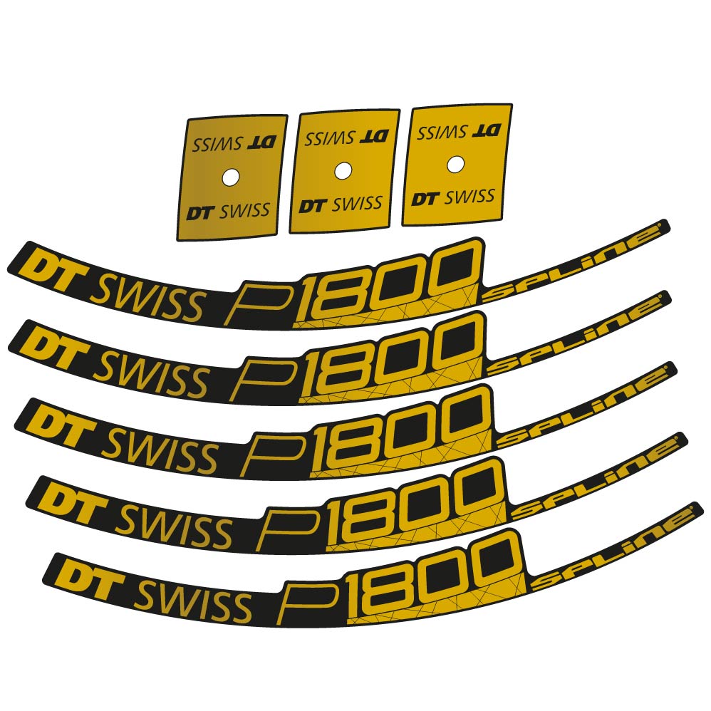 Stickers DT Swiss P1800 32 Disc compatibles Autocollants roues Route