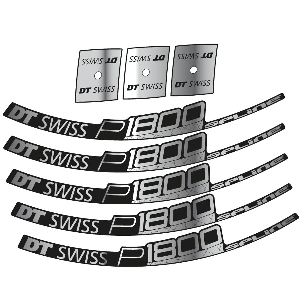 Stickers DT Swiss P1800 32 Disc compatibles Autocollants roues Route