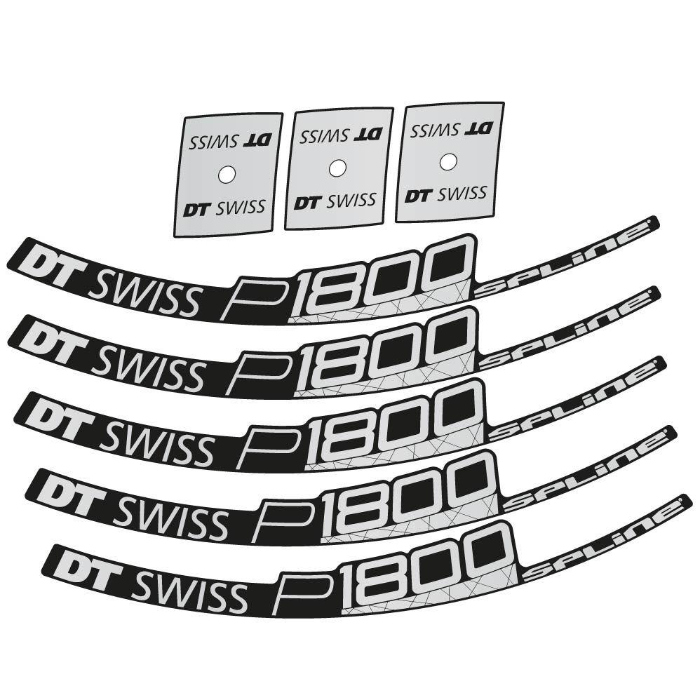 Stickers DT Swiss P1800 32 Disc compatibles Autocollants roues Route