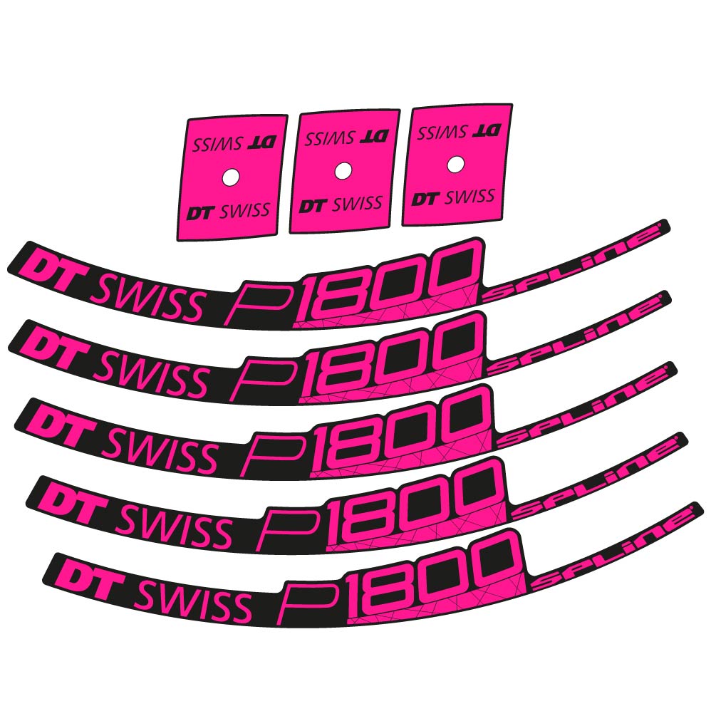 Stickers DT Swiss P1800 32 Disc compatibles Autocollants roues Route