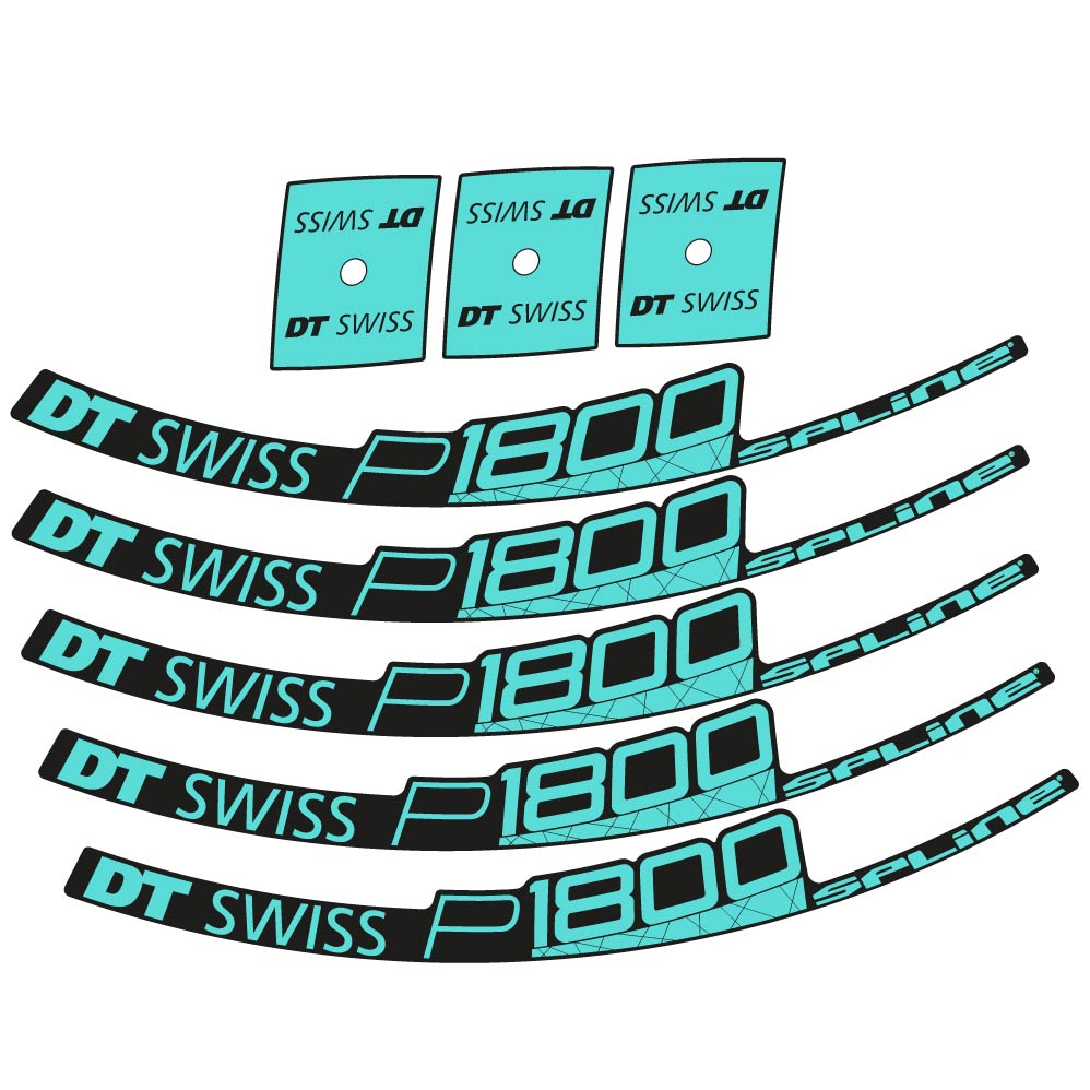 Stickers DT Swiss P1800 32 Disc compatibles Autocollants roues Route