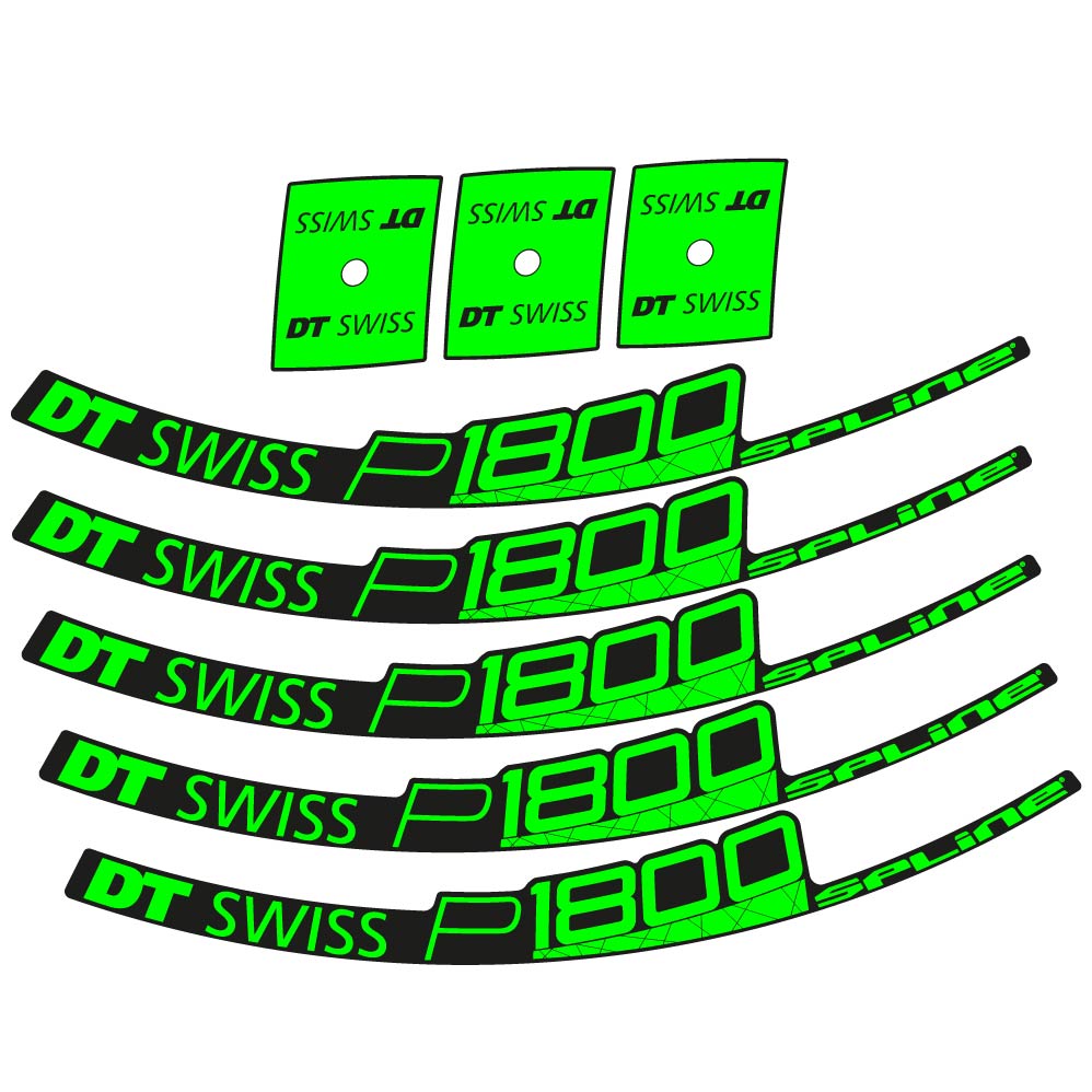 Stickers DT Swiss P1800 32 Disc compatibles Autocollants roues Route