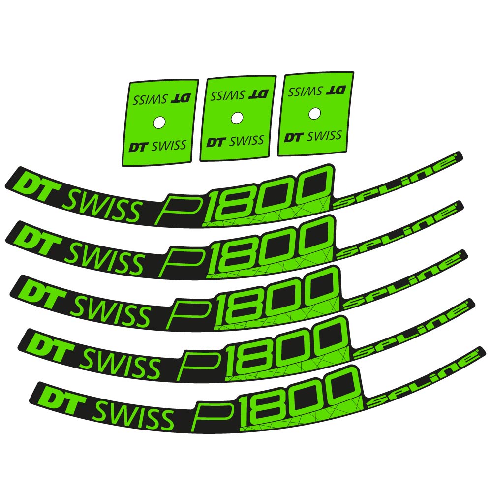 Stickers DT Swiss P1800 32 Disc compatibles Autocollants roues Route
