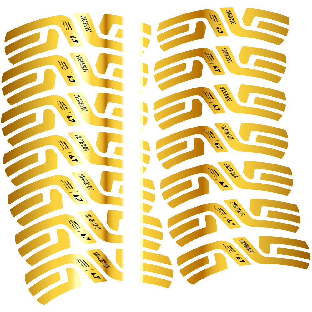 Stickers Enve Ses 6.7, Route profile 60 & 67mm compatibles Autocollants roues Route
