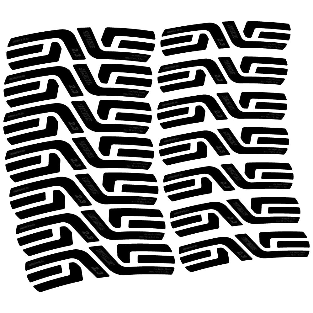 Stickers Enve Ses 2.3, Route profile 28 & 32mm compatibles Autocollants roues Route