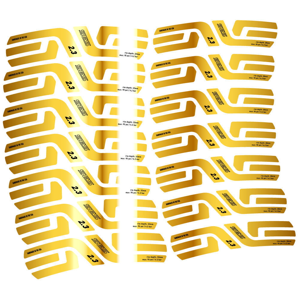 Stickers Enve Ses 2.3, Route profile 28 & 32mm compatibles Autocollants roues Route