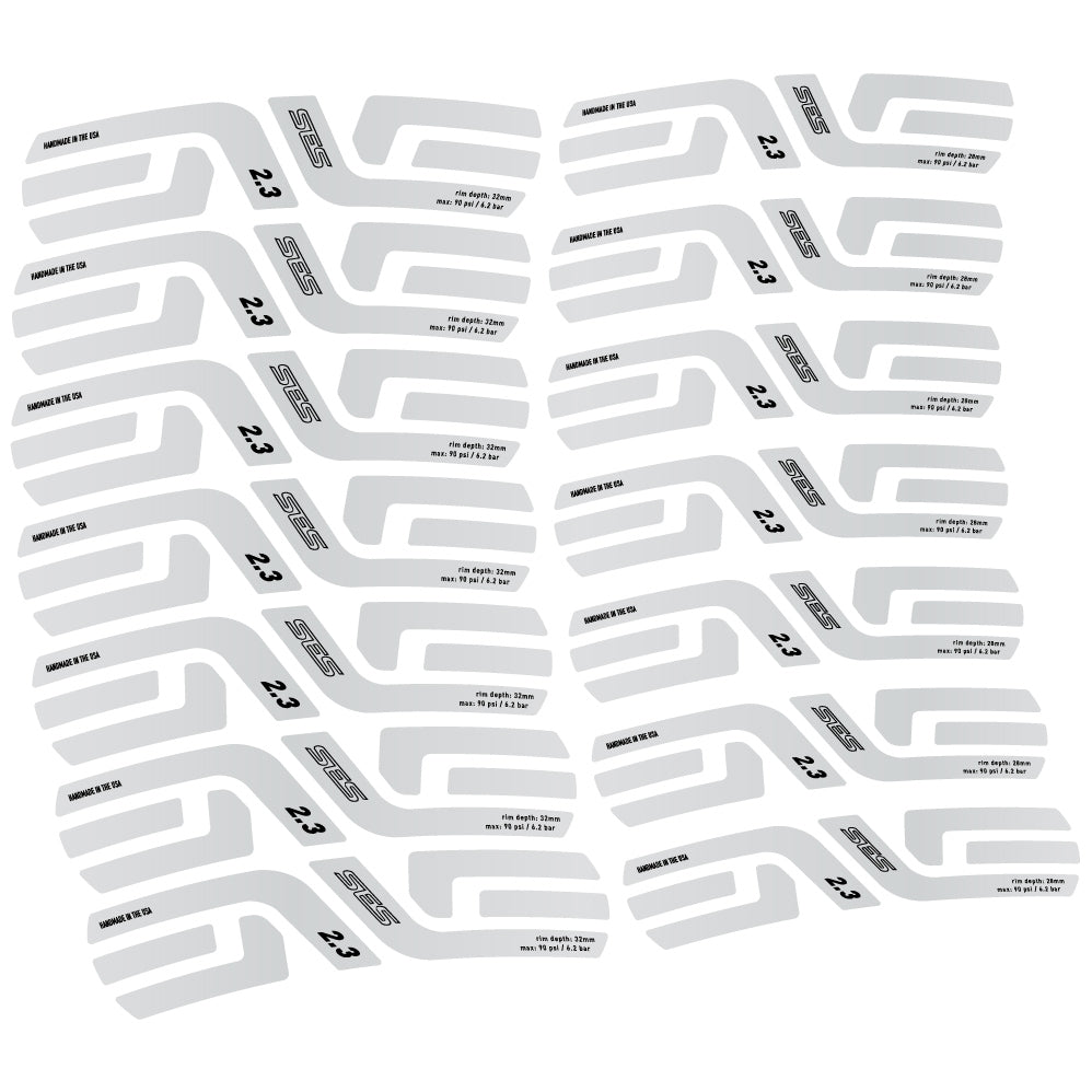 Stickers Enve Ses 2.3, Route profile 28 & 32mm compatibles Autocollants roues Route