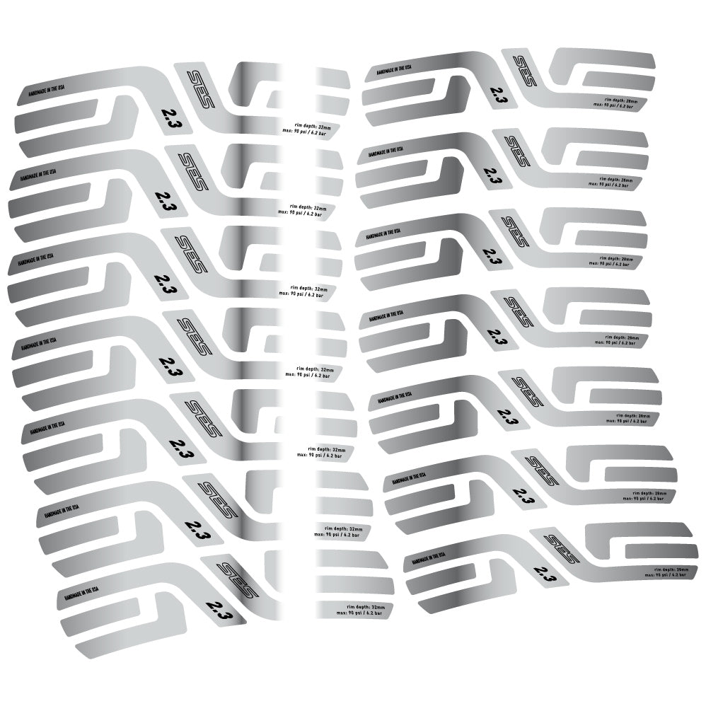 Stickers Enve Ses 2.3, Route profile 28 & 32mm compatibles Autocollants roues Route