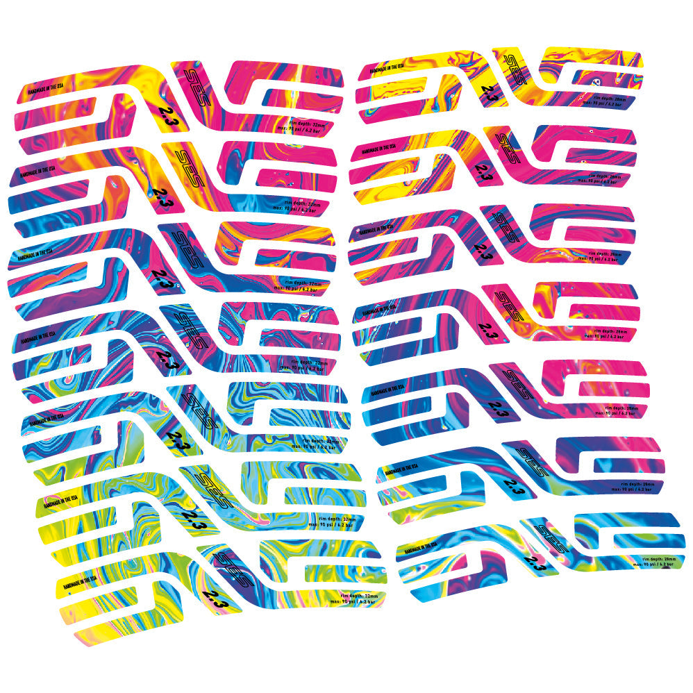 Stickers Enve Ses 2.3, Route profile 28 & 32mm compatibles Autocollants roues Route
