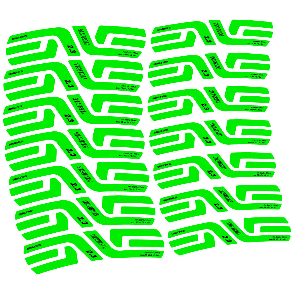 Stickers Enve Ses 2.3, Route profile 28 & 32mm compatibles Autocollants roues Route
