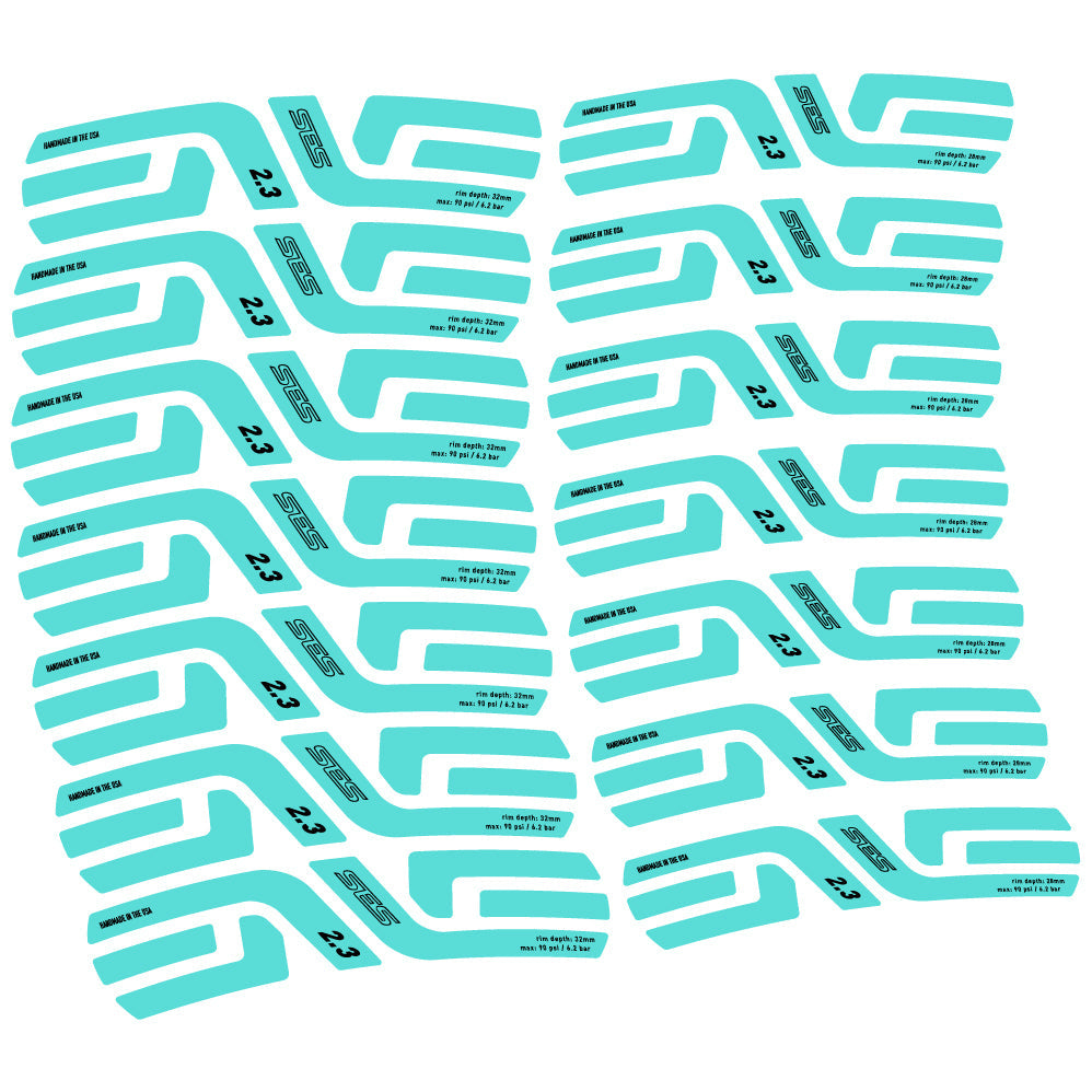 Stickers Enve Ses 2.3, Route profile 28 & 32mm compatibles Autocollants roues Route