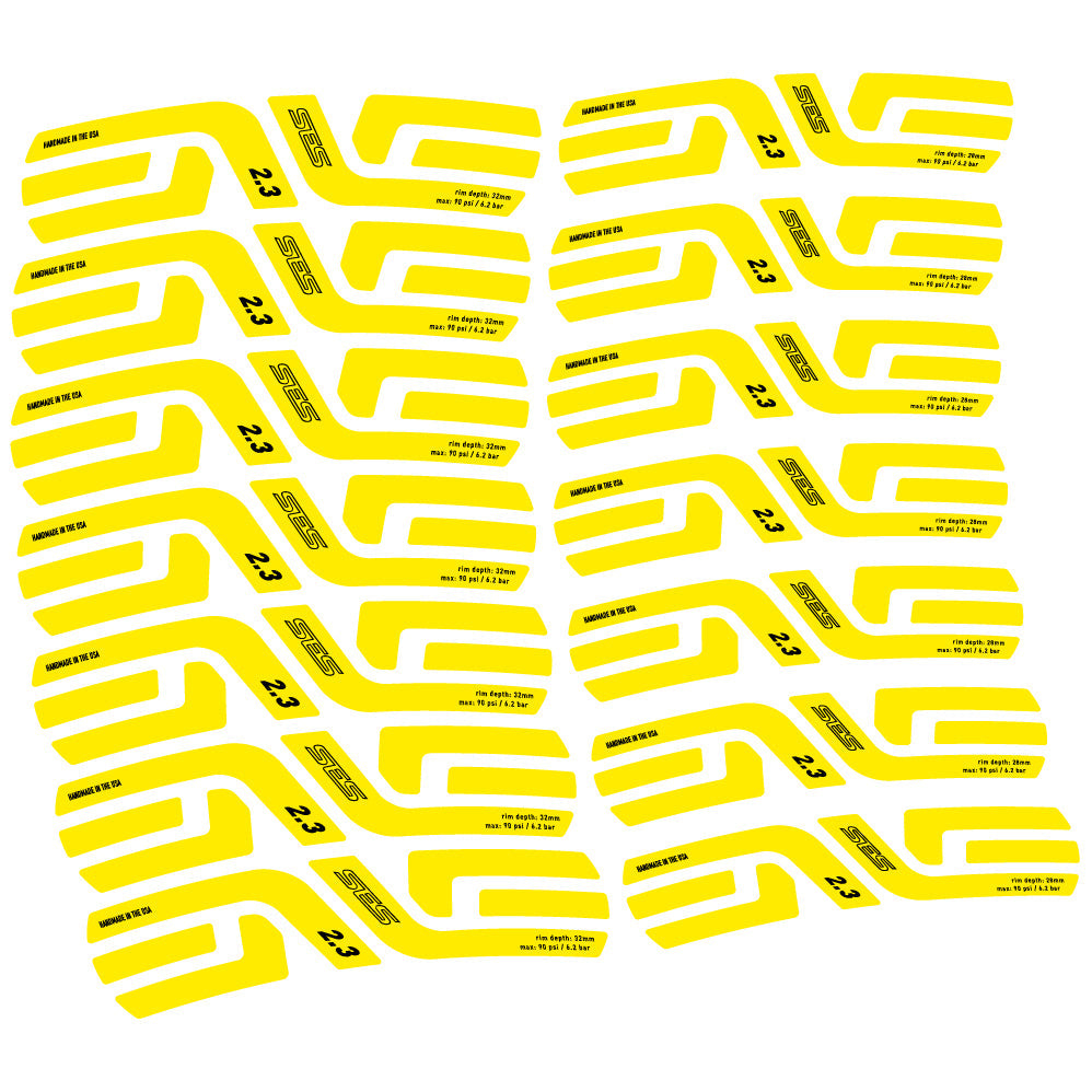 Stickers Enve Ses 2.3, Route profile 28 & 32mm compatibles Autocollants roues Route