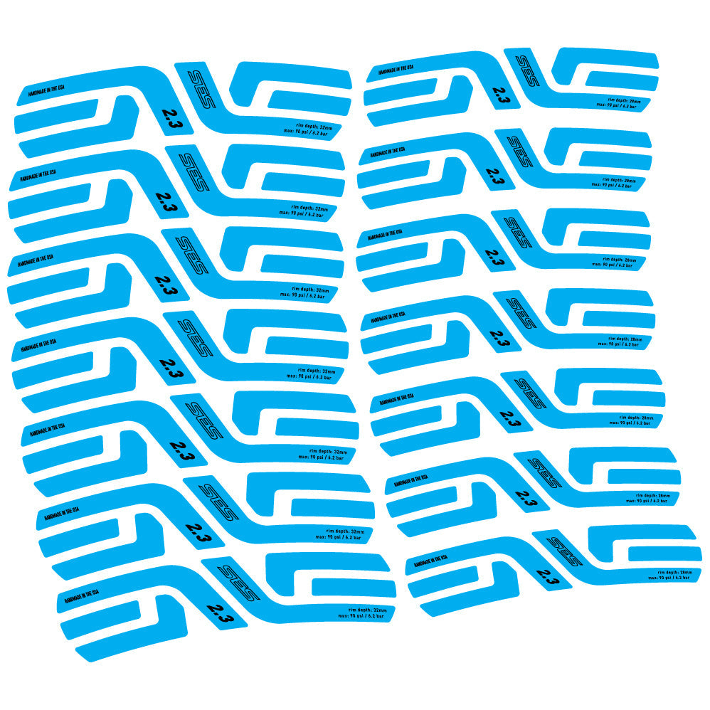 Stickers Enve Ses 2.3, Route profile 28 & 32mm compatibles Autocollants roues Route