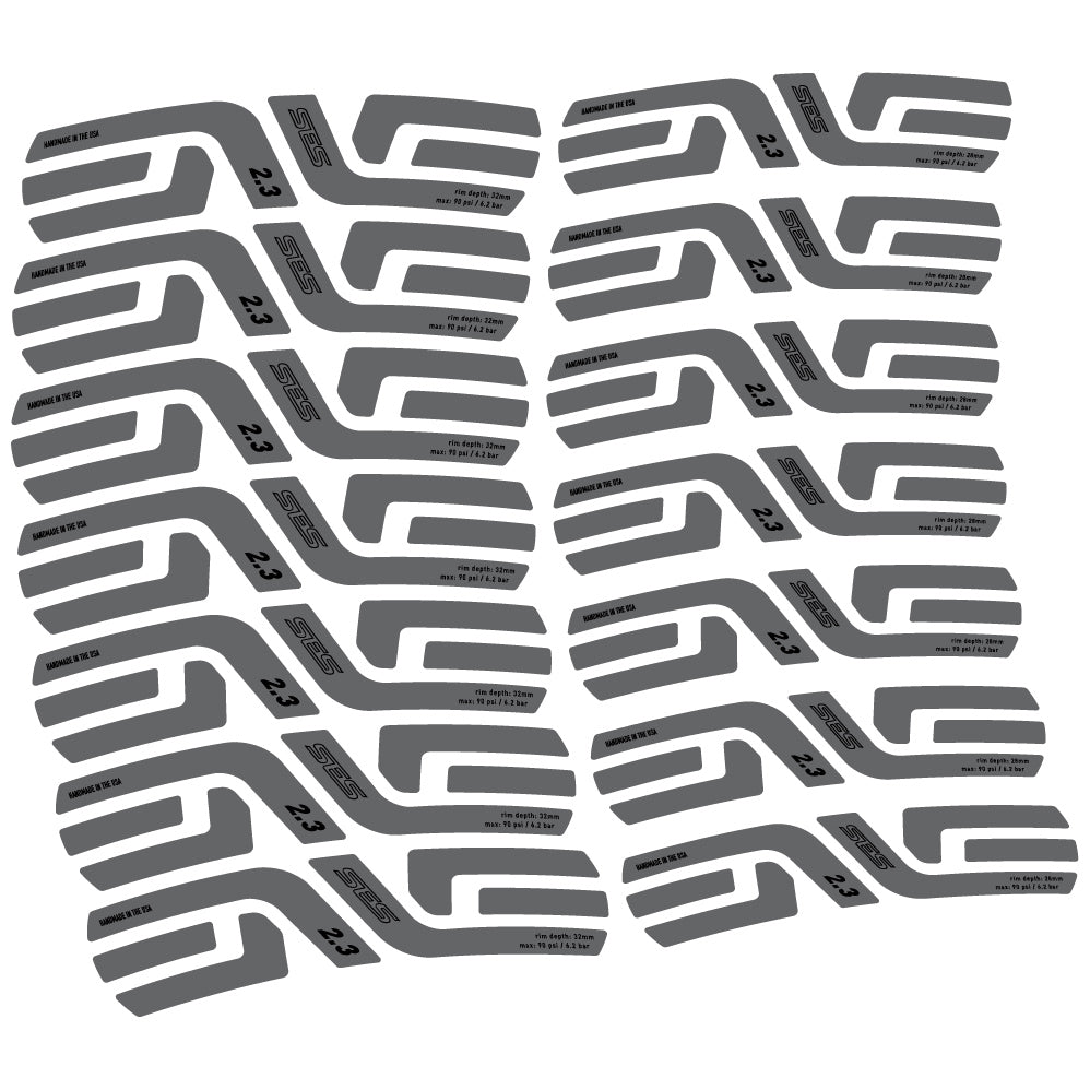 Stickers Enve Ses 2.3, Route profile 28 & 32mm compatibles Autocollants roues Route