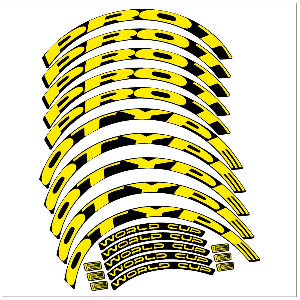 Stickers Prototype World Cup compatibles Autocollants roues VTT 29"