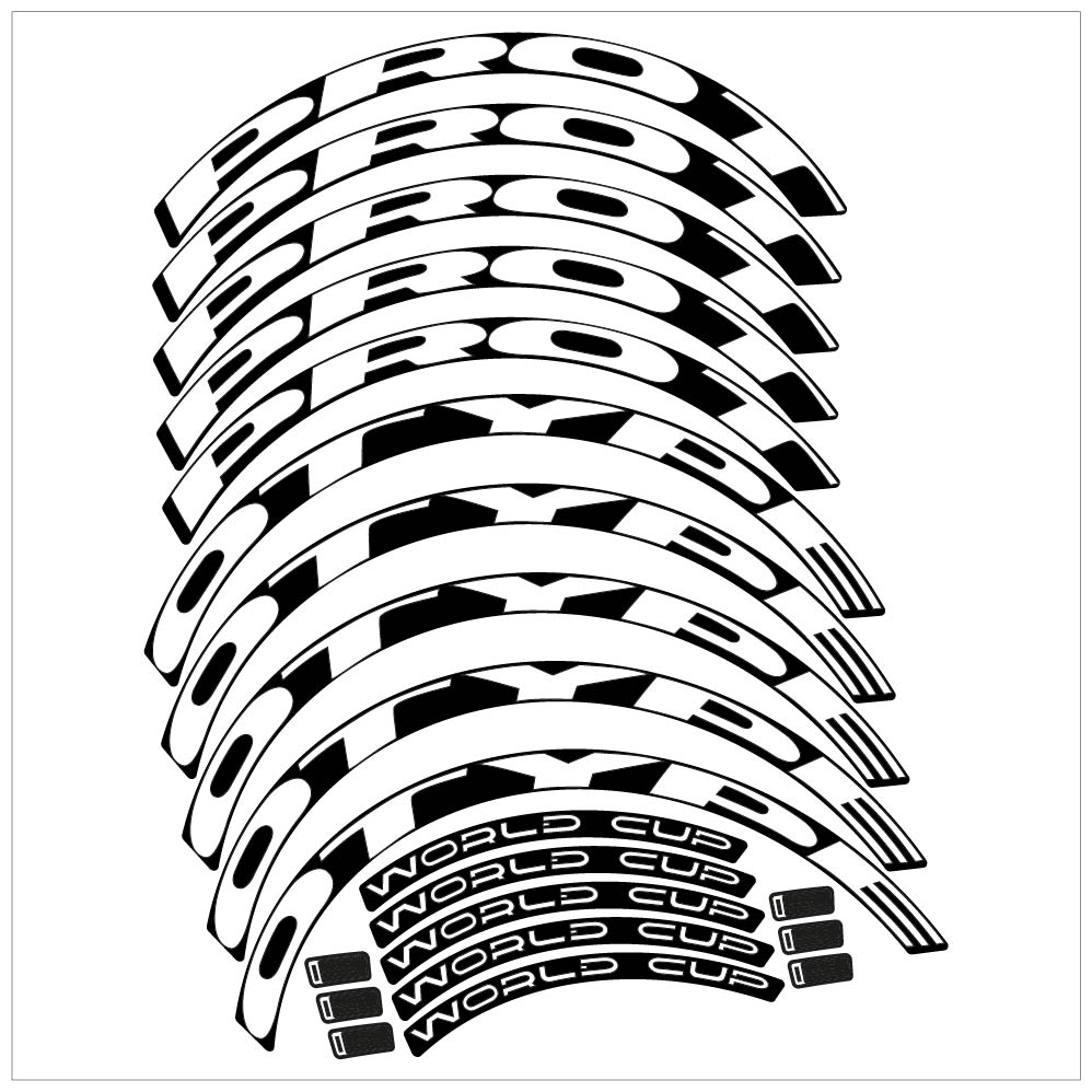 Stickers Prototype World Cup compatibles Autocollants roues VTT 29"