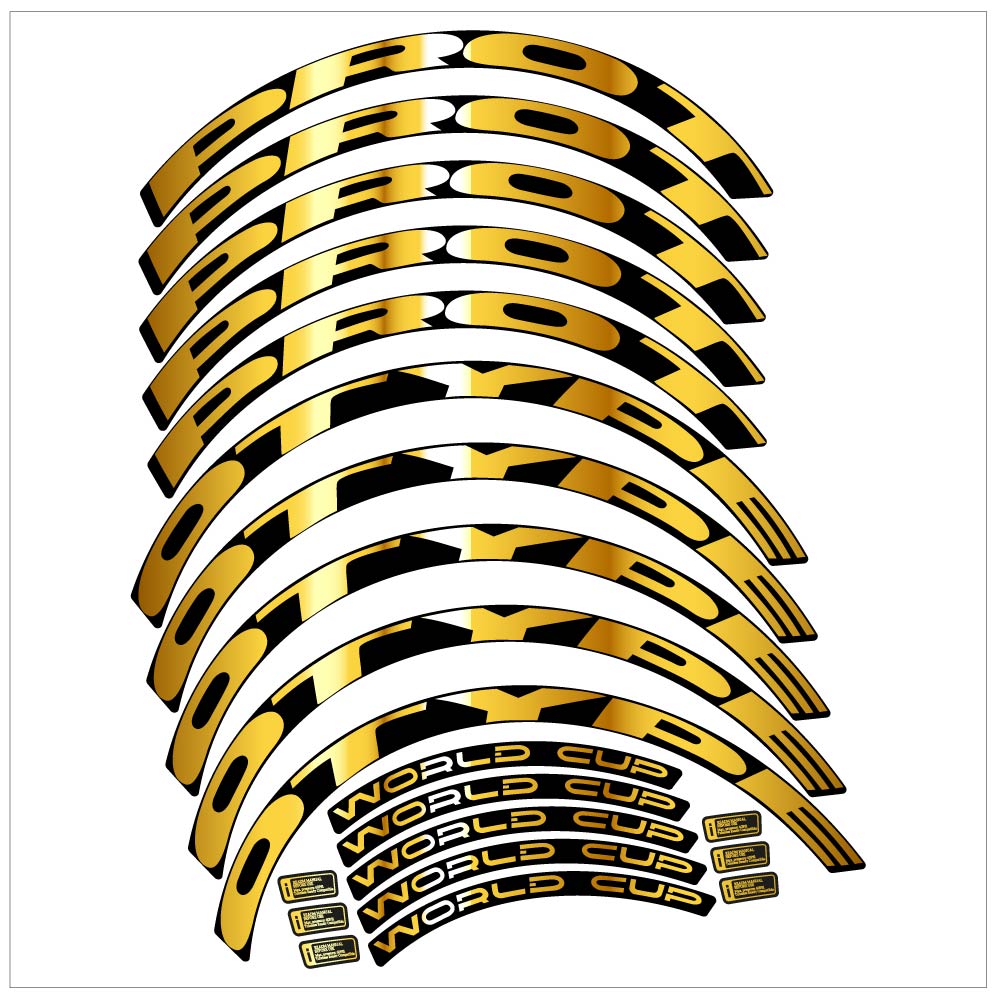 Stickers Prototype World Cup compatibles Autocollants roues VTT 29"