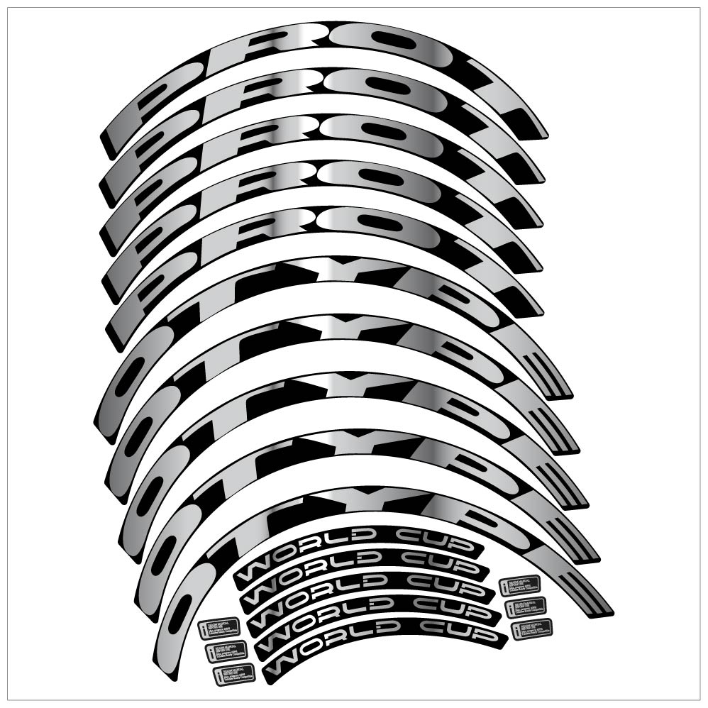Stickers Prototype World Cup compatibles Autocollants roues VTT 29"