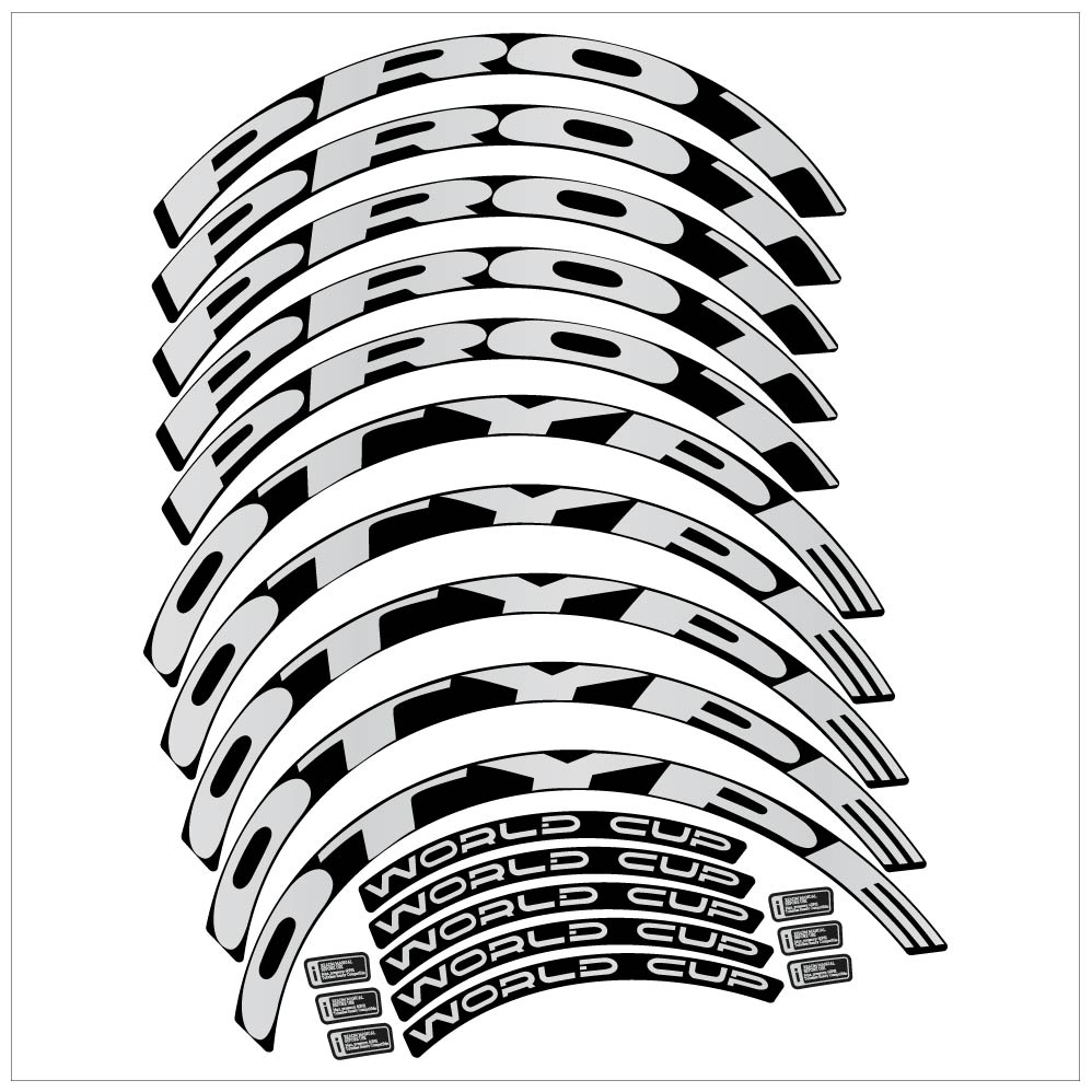Stickers Prototype World Cup compatibles Autocollants roues VTT 29"