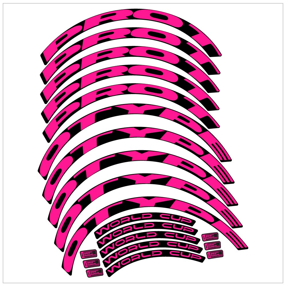 Stickers Prototype World Cup compatibles Autocollants roues VTT 29"