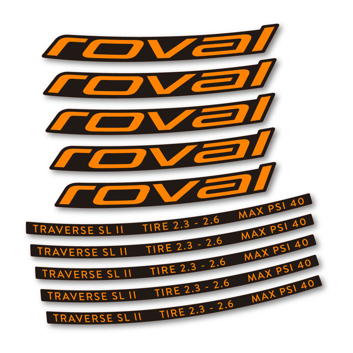 Stickers roue VTT Roval Traverse SL II 29 2023 autocollant vinyle