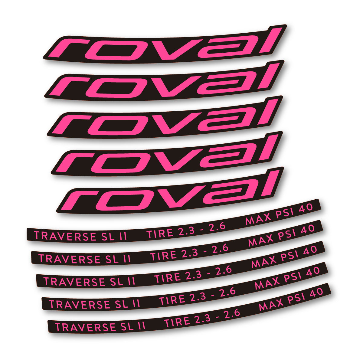 Stickers roue VTT Roval Traverse SL II 29 2023 autocollant vinyle