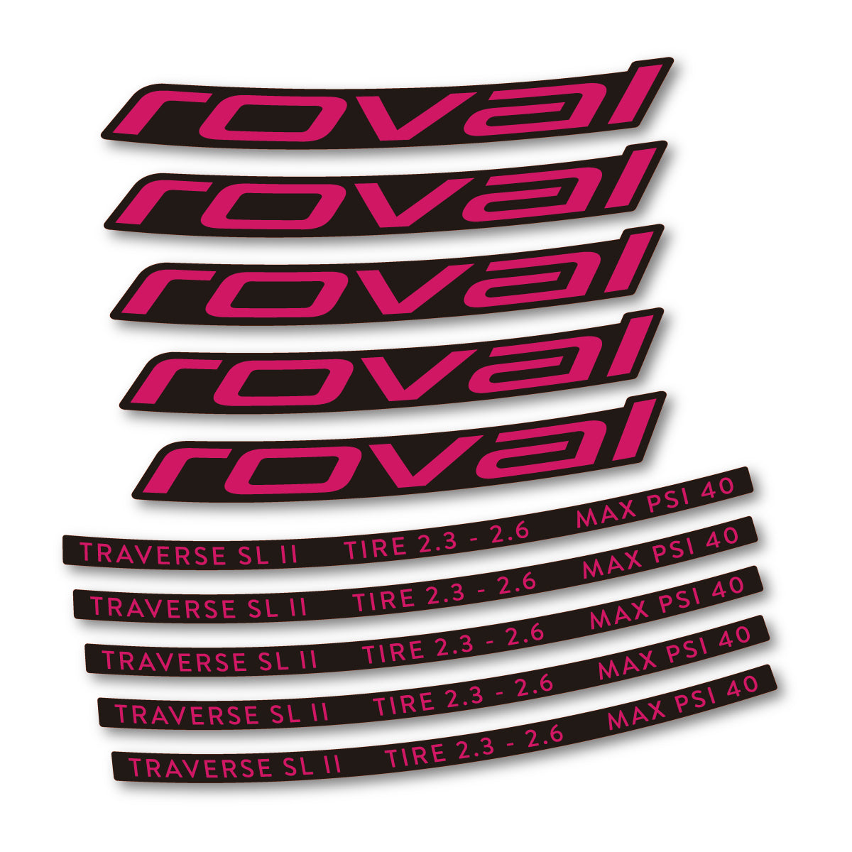 Stickers roue VTT Roval Traverse SL II 29 2023 autocollant vinyle