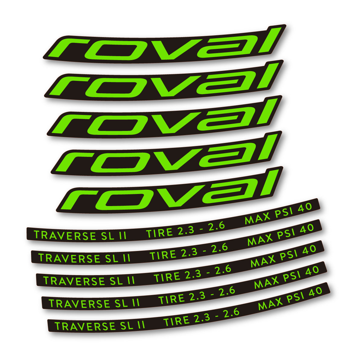 Stickers roue VTT Roval Traverse SL II 29 2023 autocollant vinyle